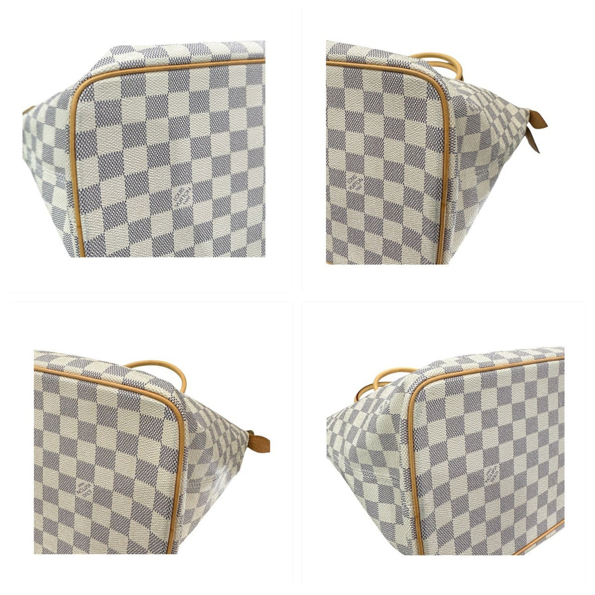 LOUIS VUITTON ルイヴィトン ダミエ サレヤPM アズール PVC N51186 ハンドバッグ トートバッグ レディース A