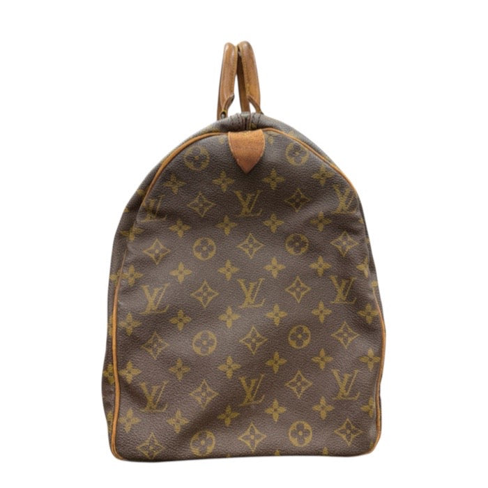 LOUIS VUITTON ルイヴィトン ヴィンテージ モノグラム ブラウン ゴールド金具 PVC / レザー M41416 ボストンバッグ レディース AB