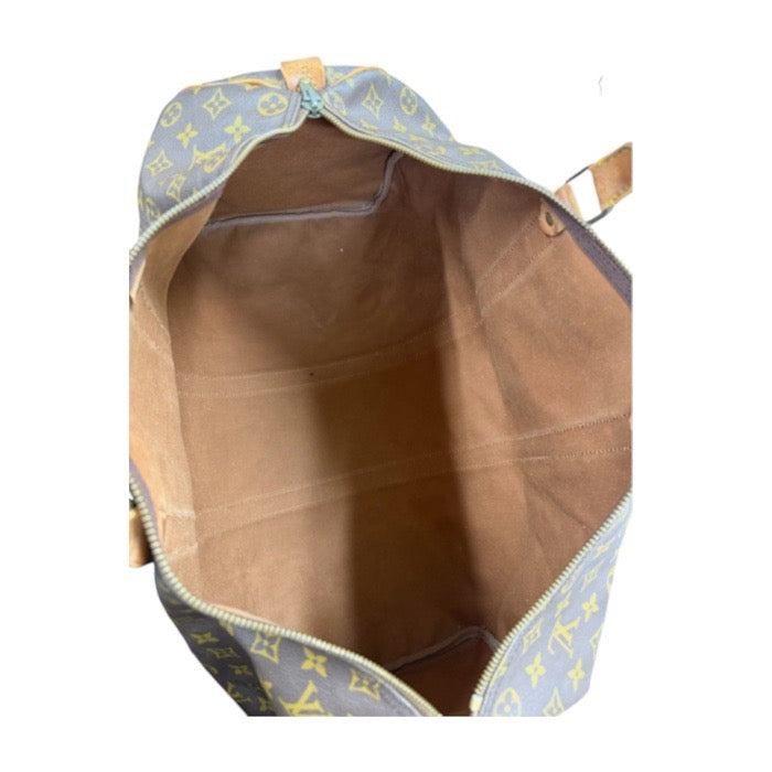LOUIS VUITTON ルイヴィトン ヴィンテージ モノグラム ブラウン ゴールド金具 PVC / レザー M41416 ボストンバッグ レディース AB