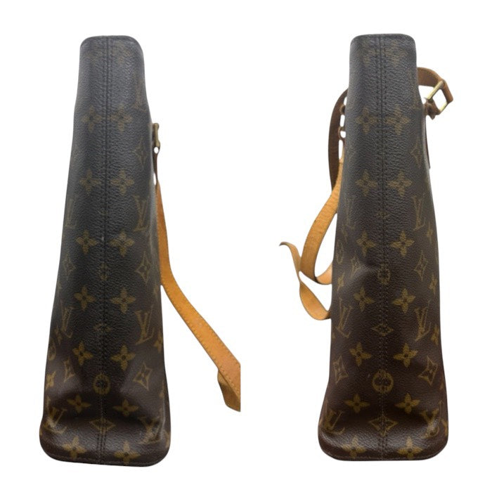 LOUIS VUITTON ルイヴィトン モノグラム ブラウン ゴールド金具 PVC / レザー M51155 トートバッグ レディース AB