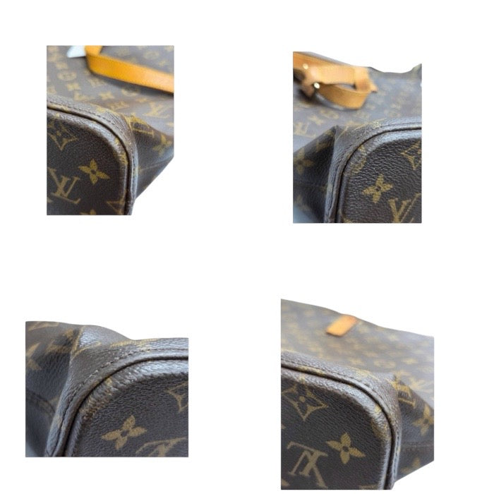 LOUIS VUITTON ルイヴィトン モノグラム ブラウン ゴールド金具 PVC / レザー M51155 トートバッグ レディース AB