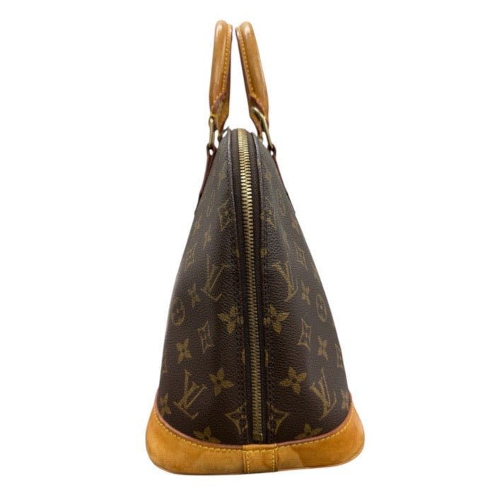 LOUIS VUITTON ルイヴィトン モノグラム ブラウン ゴールド金具 PVC / レザー M51130 ハンドバッグ レディース ABP