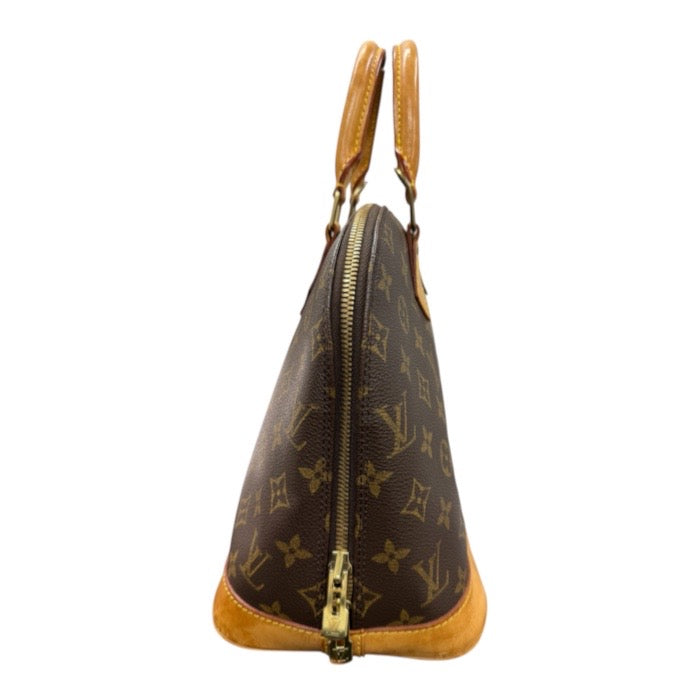 LOUIS VUITTON ルイヴィトン モノグラム ブラウン ゴールド金具 PVC / レザー M51130 ハンドバッグ レディース ABP