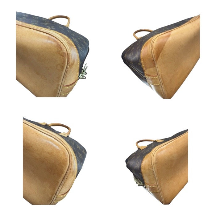 LOUIS VUITTON ルイヴィトン モノグラム ブラウン ゴールド金具 PVC / レザー M51130 ハンドバッグ レディース ABP