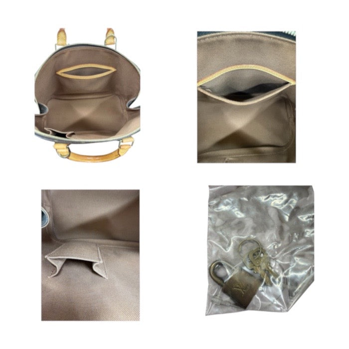 LOUIS VUITTON ルイヴィトン モノグラム ブラウン ゴールド金具 PVC / レザー M51130 ハンドバッグ レディース ABP