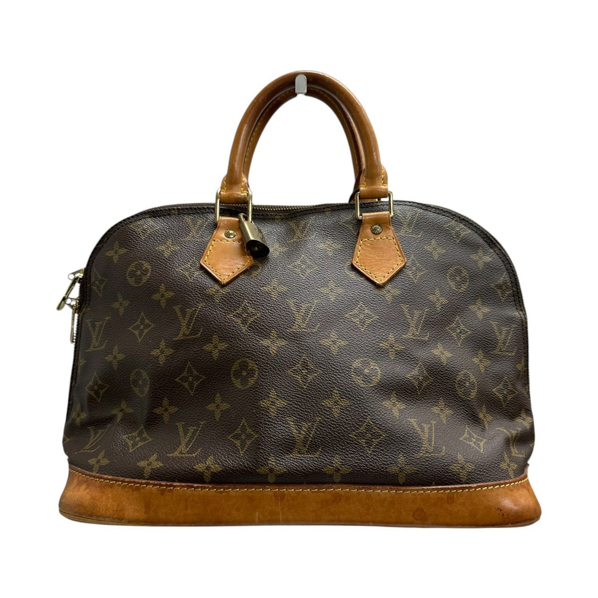 LOUIS VUITTON ルイヴィトン モノグラム ブラウン ゴールド金具 PVC / レザー M51130 ハンドバッグ レディース AB
