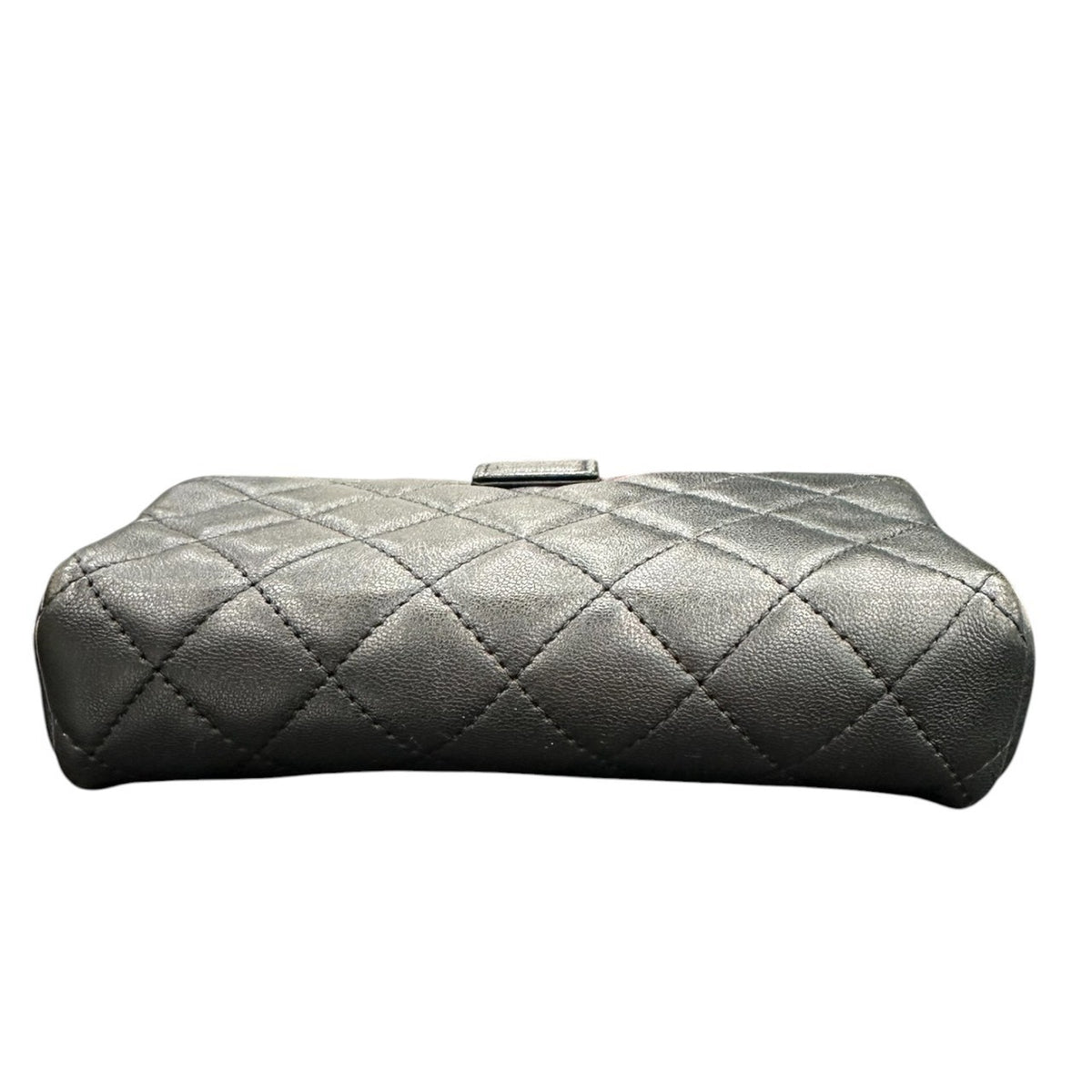 CHANEL シャネル ラムスキン マトラッセ ブラック ゴールド金具 レザー ショルダーバッグ レディース A