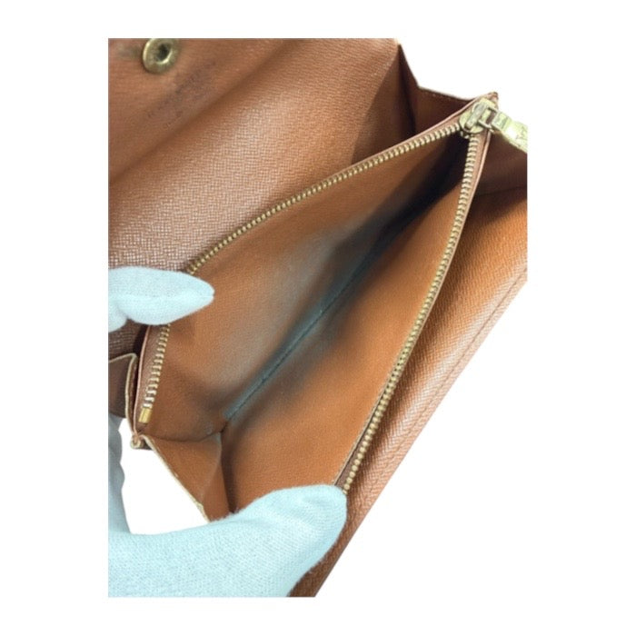LOUIS VUITTON ルイヴィトン モノグラム ブラウン PVC M61724 長財布 レディース AB