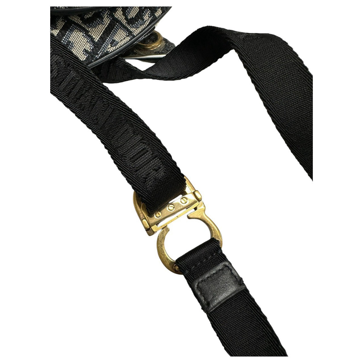 Christian Dior クリスチャンディオール サドル ネイビー ゴールド金具 S5619CTZQ ショルダーバッグ レディース ABP