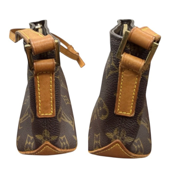 LOUIS VUITTON ルイヴィトン モノグラム ブラウン ゴールド金具 PVC M51240 ショルダーバッグ レディース ABP