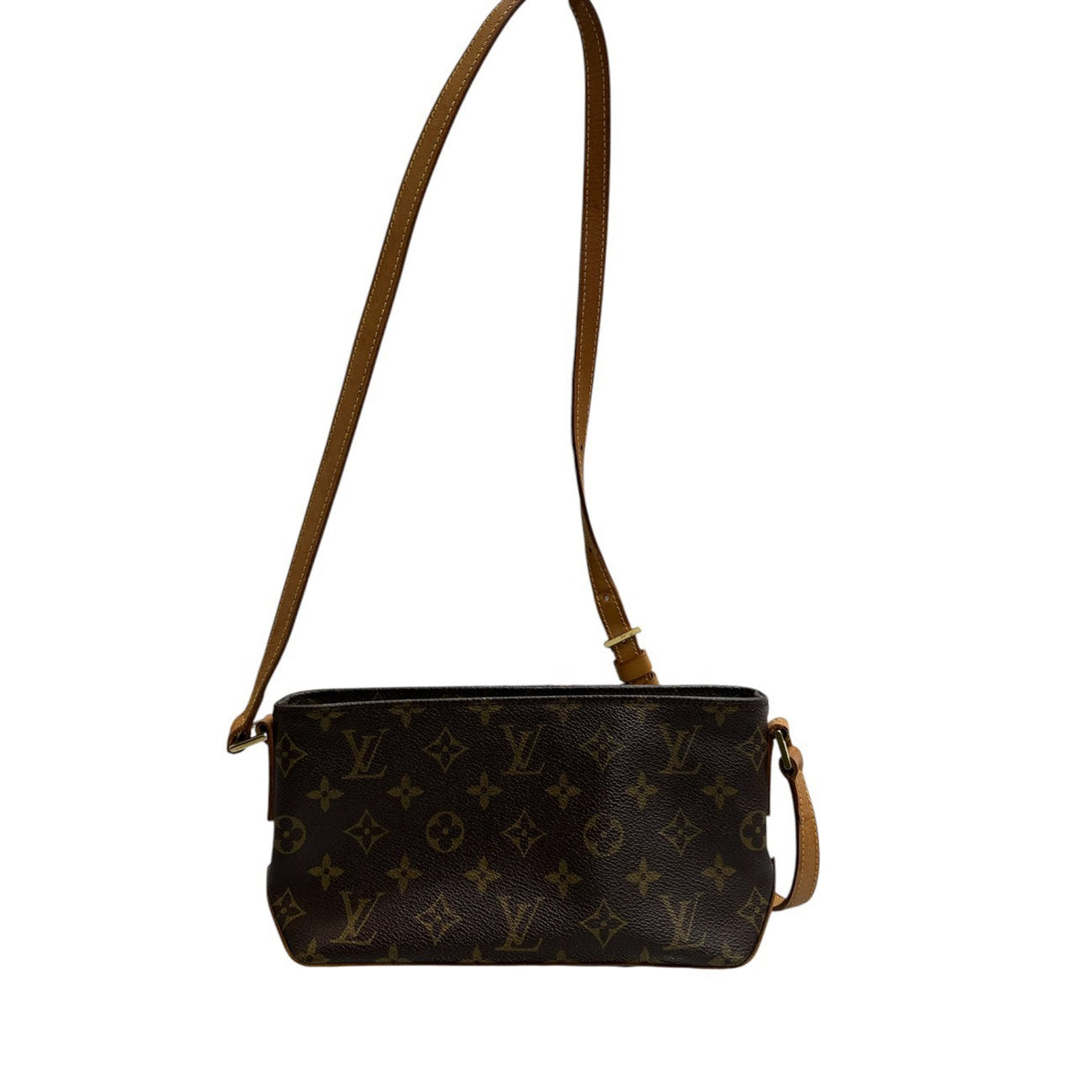 LOUIS VUITTON ルイヴィトン モノグラム ブラウン ゴールド金具 PVC M51240 ショルダーバッグ レディース ABP