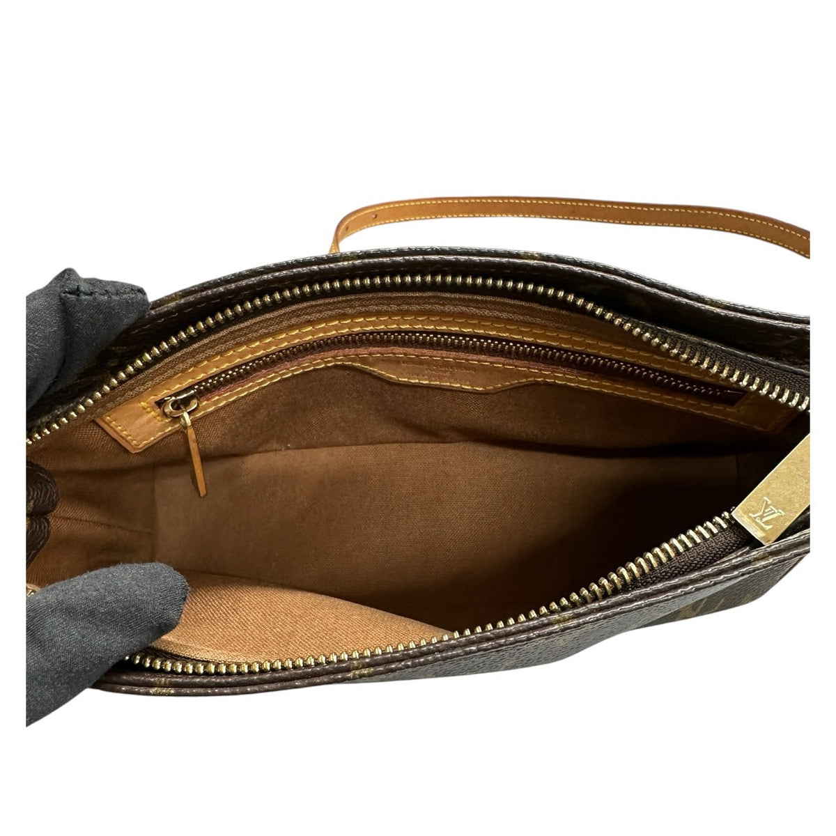 LOUIS VUITTON ルイヴィトン モノグラム ブラウン ゴールド金具 PVC M51240 ショルダーバッグ レディース ABP