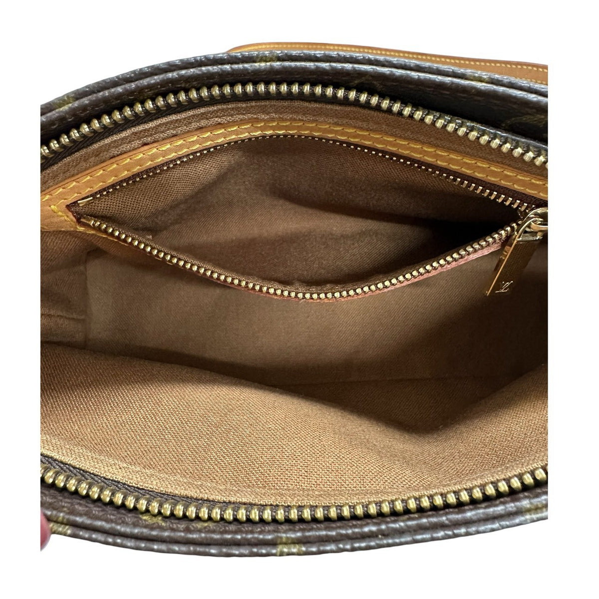 LOUIS VUITTON ルイヴィトン モノグラム ブラウン ゴールド金具 PVC M51240 ショルダーバッグ レディース ABP