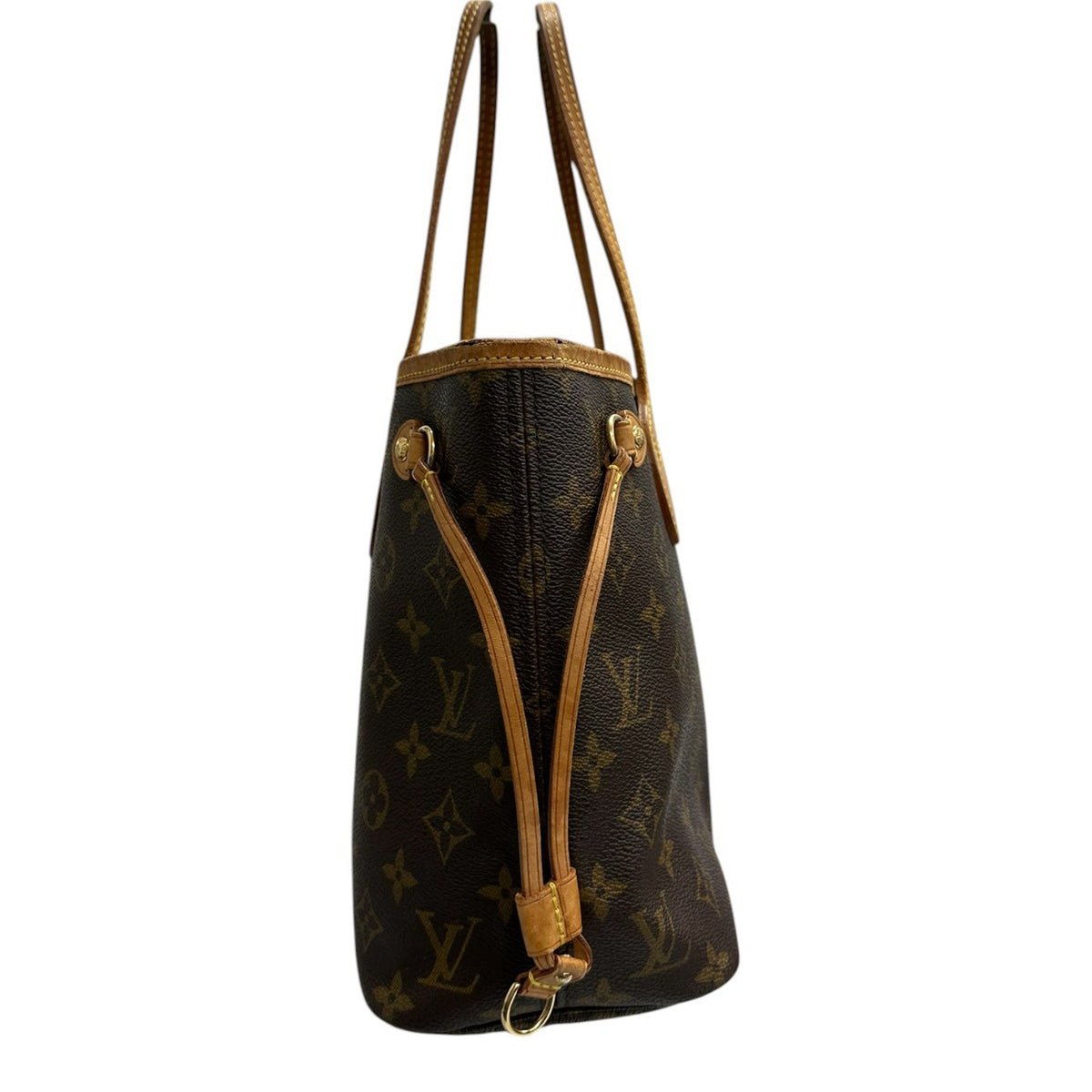 LOUIS VUITTON ルイヴィトン モノグラム ブラウン ゴールド金具 PVC M40155 トートバッグ レディース A