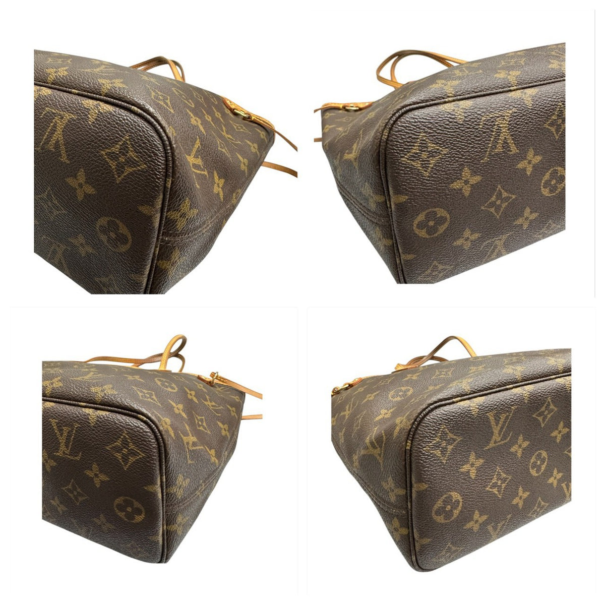 LOUIS VUITTON ルイヴィトン モノグラム ブラウン ゴールド金具 PVC M40155 トートバッグ レディース A