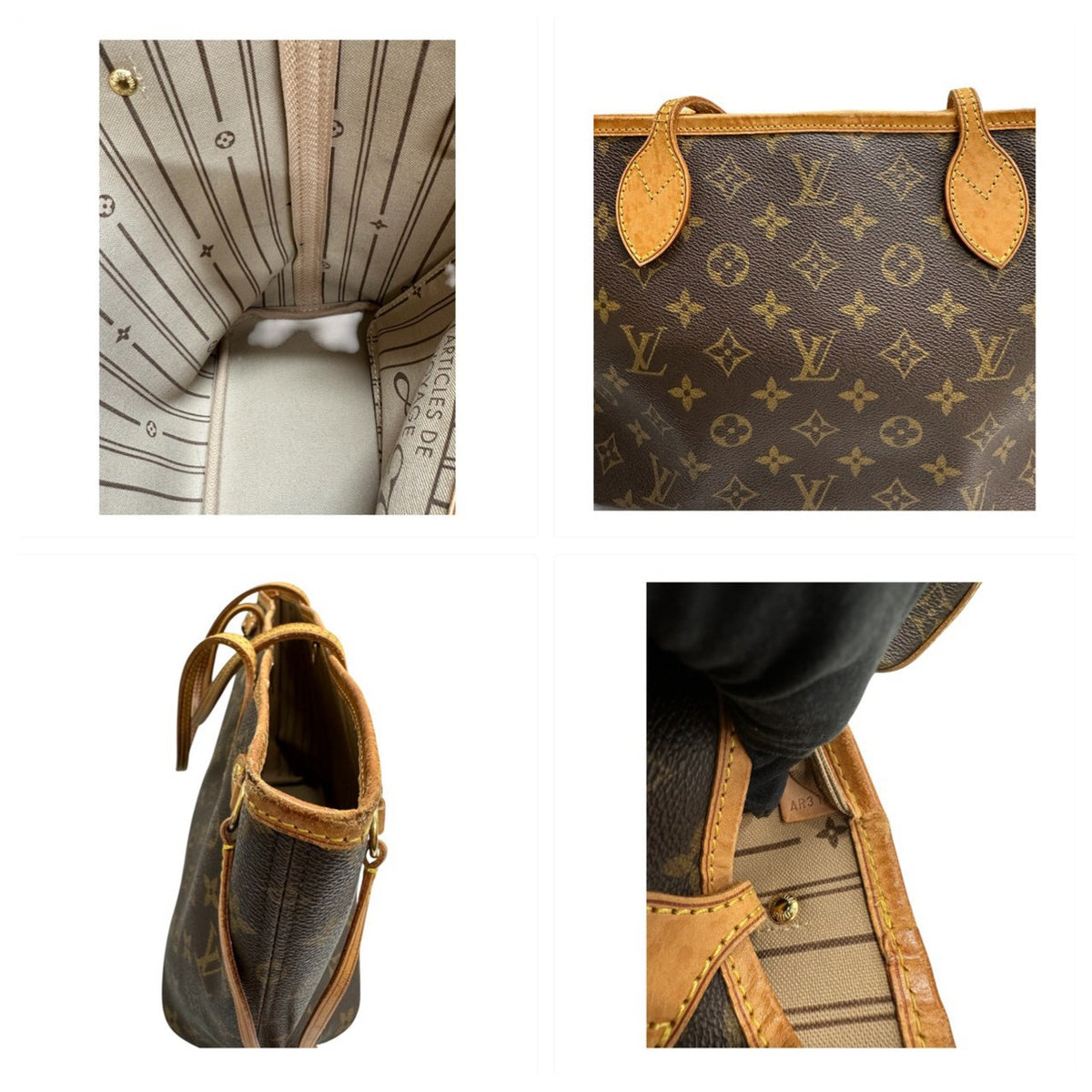 LOUIS VUITTON ルイヴィトン モノグラム ブラウン ゴールド金具 PVC M40155 トートバッグ レディース A