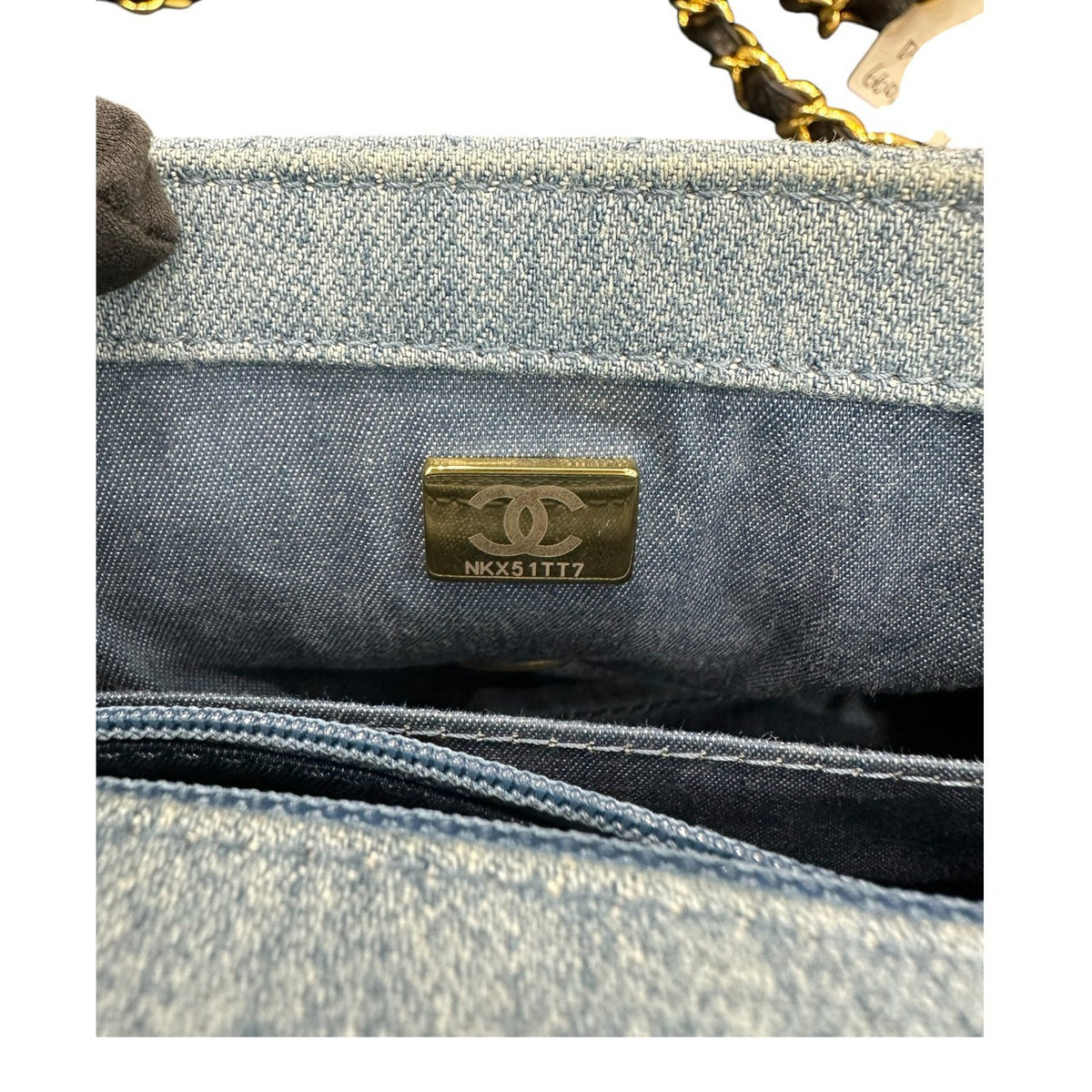 CHANEL シャネル デニム ブルー デニム ショルダーバッグ レディース AB