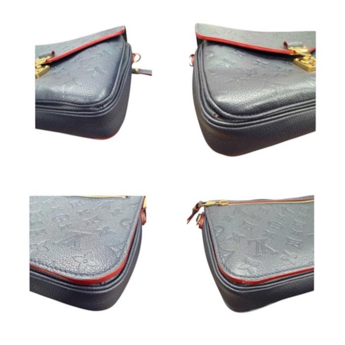 LOUIS VUITTON ルイヴィトン モノグラム ネイビー ゴールド金具 レザー M44071 ハンドバッグ レディース A