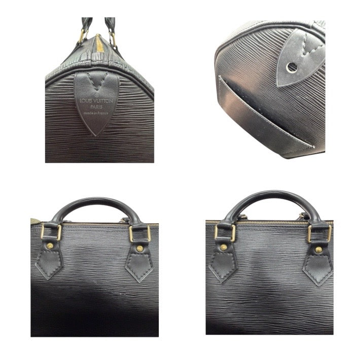 LOUIS VUITTON ルイヴィトン エピ ブラック ゴールド金具 レザー M42992 ボストンバッグ レディース AB