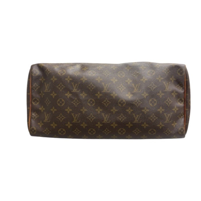LOUIS VUITTON ルイヴィトン ヴィンテージ モノグラム スピーディ40 ブラウン ゴールド金具 PVC M41522 ボストンバッグ レディース AB