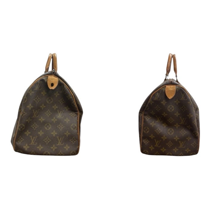 LOUIS VUITTON ルイヴィトン ヴィンテージ モノグラム スピーディ40 ブラウン ゴールド金具 PVC M41522 ボストンバッグ レディース AB