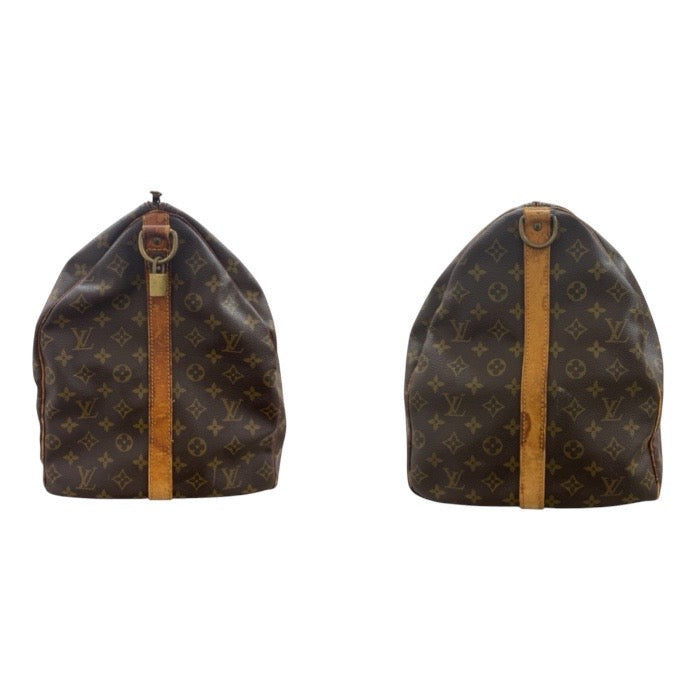 LOUIS VUITTON ルイヴィトン モノグラム キーポル60 ブラウン ゴールド金具 PVC M41422 ボストンバッグ レディース AB
