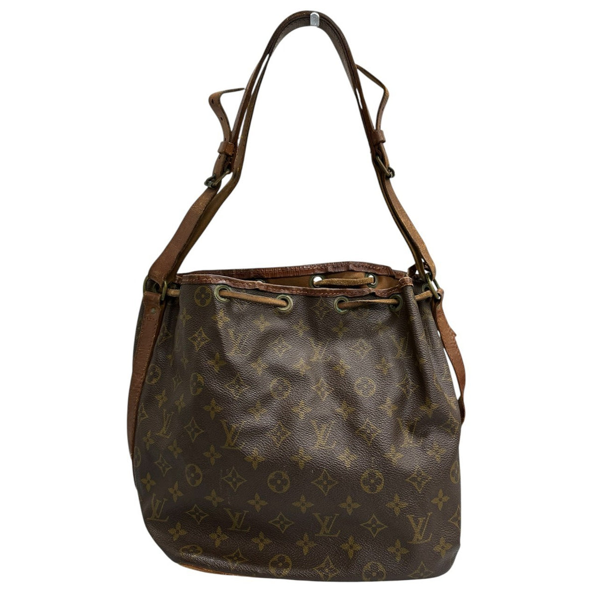 LOUIS VUITTON ルイヴィトン モノグラム ブラウン ゴールド金具 PVC M42226 セミショルダーバッグ レディース AB