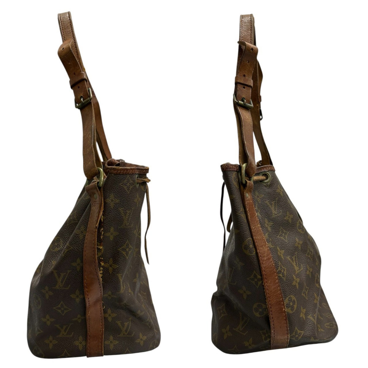 LOUIS VUITTON ルイヴィトン モノグラム ブラウン ゴールド金具 PVC M42226 セミショルダーバッグ レディース AB