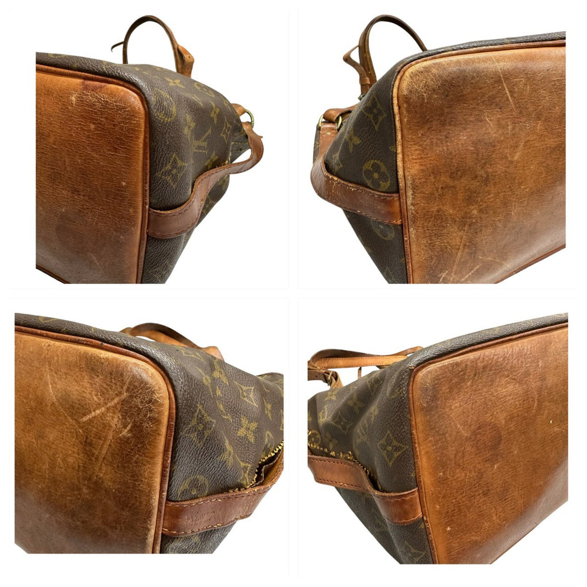 LOUIS VUITTON ルイヴィトン モノグラム ブラウン ゴールド金具 PVC M42226 セミショルダーバッグ レディース AB