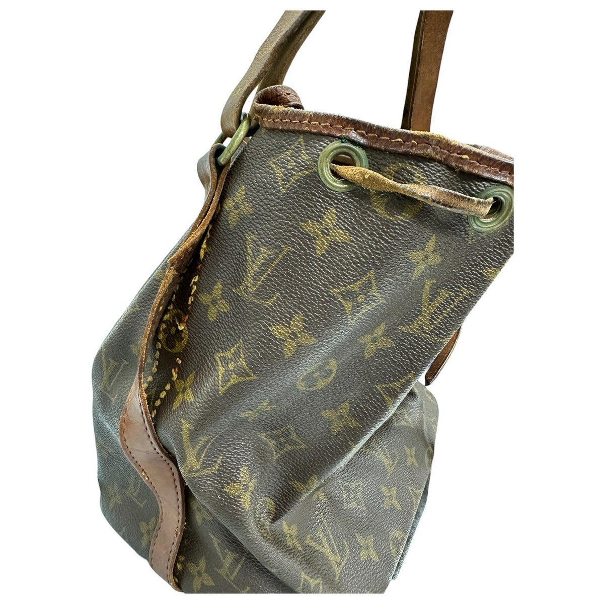 LOUIS VUITTON ルイヴィトン モノグラム ブラウン ゴールド金具 PVC M42226 セミショルダーバッグ レディース AB