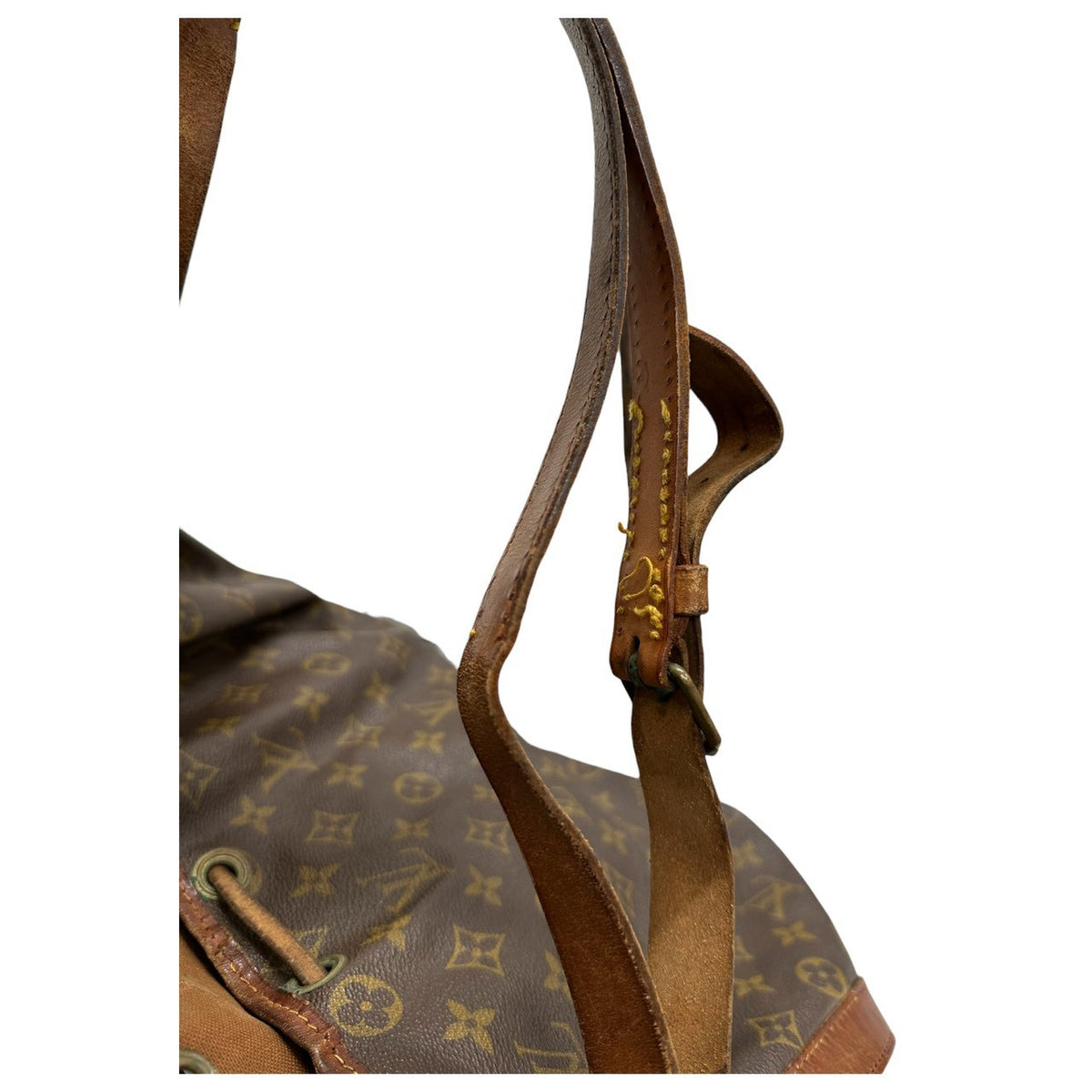 LOUIS VUITTON ルイヴィトン モノグラム ブラウン ゴールド金具 PVC M42226 セミショルダーバッグ レディース AB