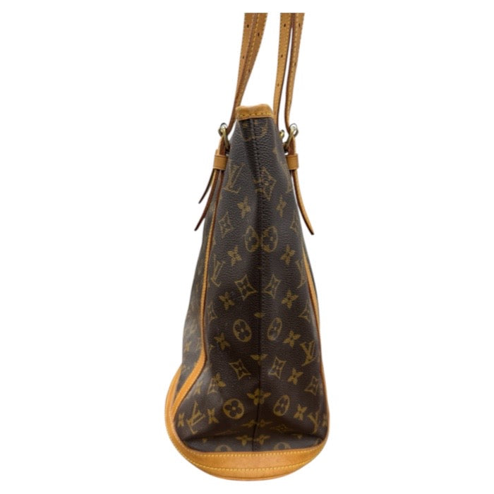 LOUIS VUITTON ルイヴィトン モノグラム ブラウン ゴールド金具 PVC M42236 トートバッグ レディース AB