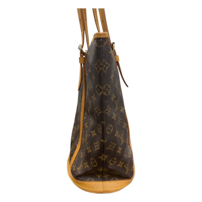 LOUIS VUITTON ルイヴィトン モノグラム ブラウン ゴールド金具 PVC M42236 トートバッグ レディース AB