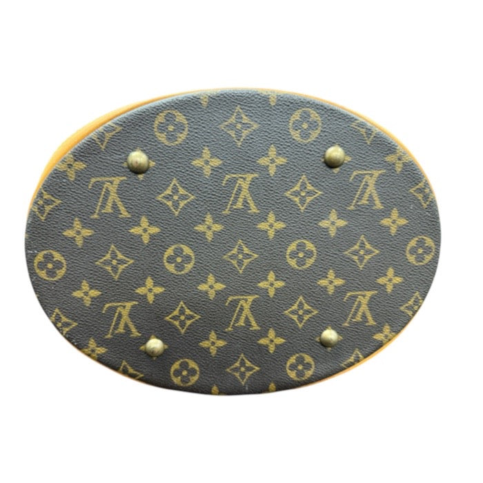 LOUIS VUITTON ルイヴィトン モノグラム ブラウン ゴールド金具 PVC M42236 トートバッグ レディース AB