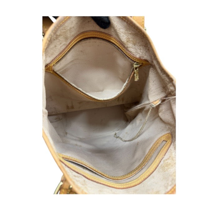 LOUIS VUITTON ルイヴィトン モノグラム ブラウン ゴールド金具 PVC M42236 トートバッグ レディース AB