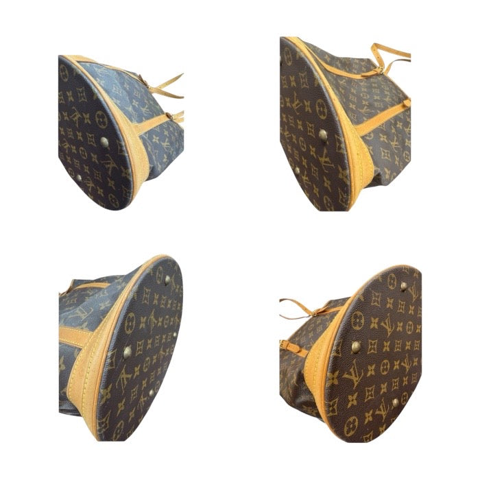 LOUIS VUITTON ルイヴィトン モノグラム ブラウン ゴールド金具 PVC M42236 トートバッグ レディース AB