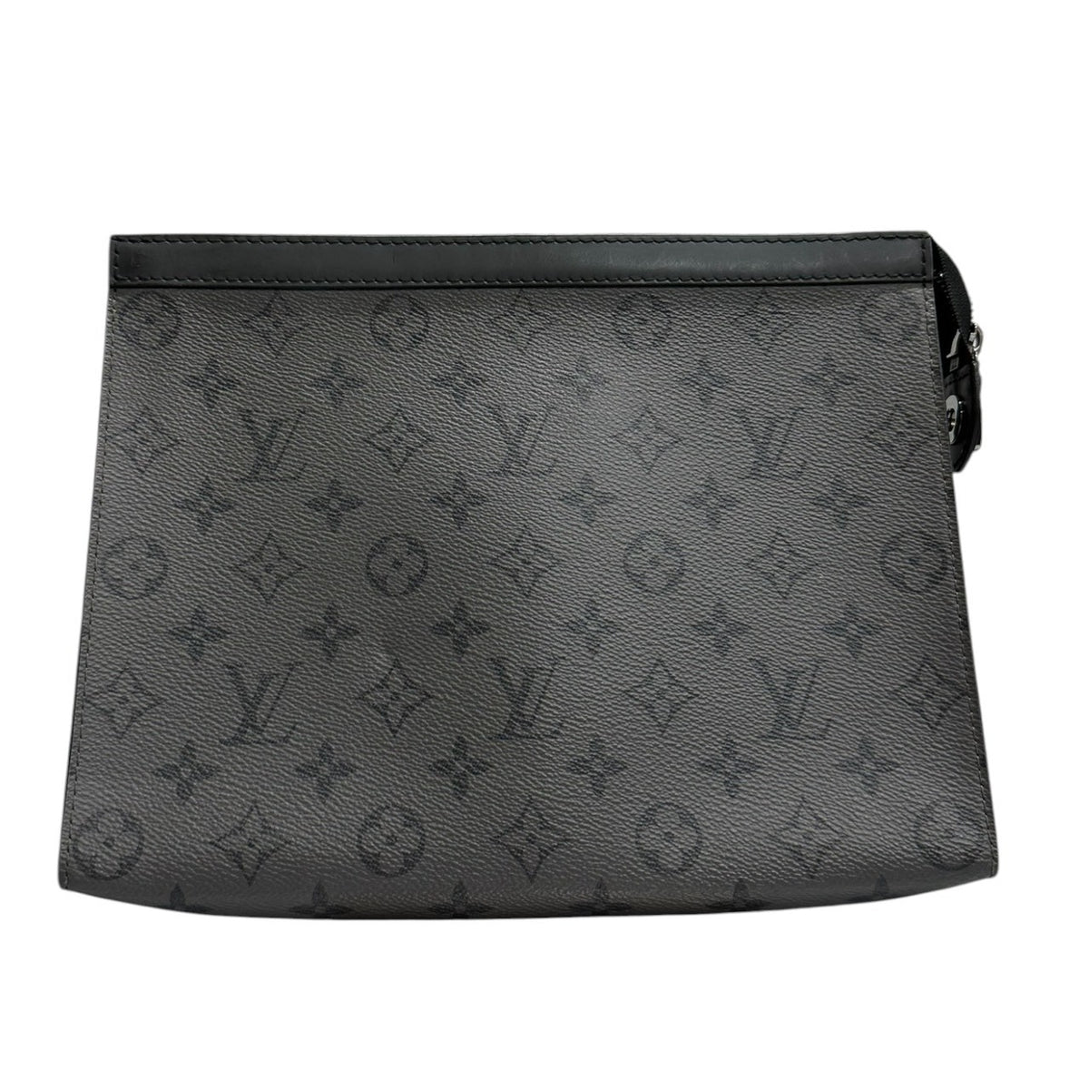LOUIS VUITTON ルイヴィトン モノグラム グレー シルバー金具 PVC M30840 クラッチバッグ メンズ ABP