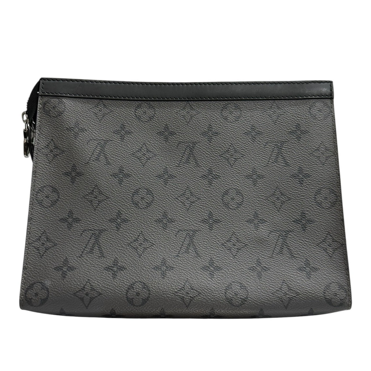 LOUIS VUITTON ルイヴィトン モノグラム グレー シルバー金具 PVC M30840 クラッチバッグ メンズ ABP