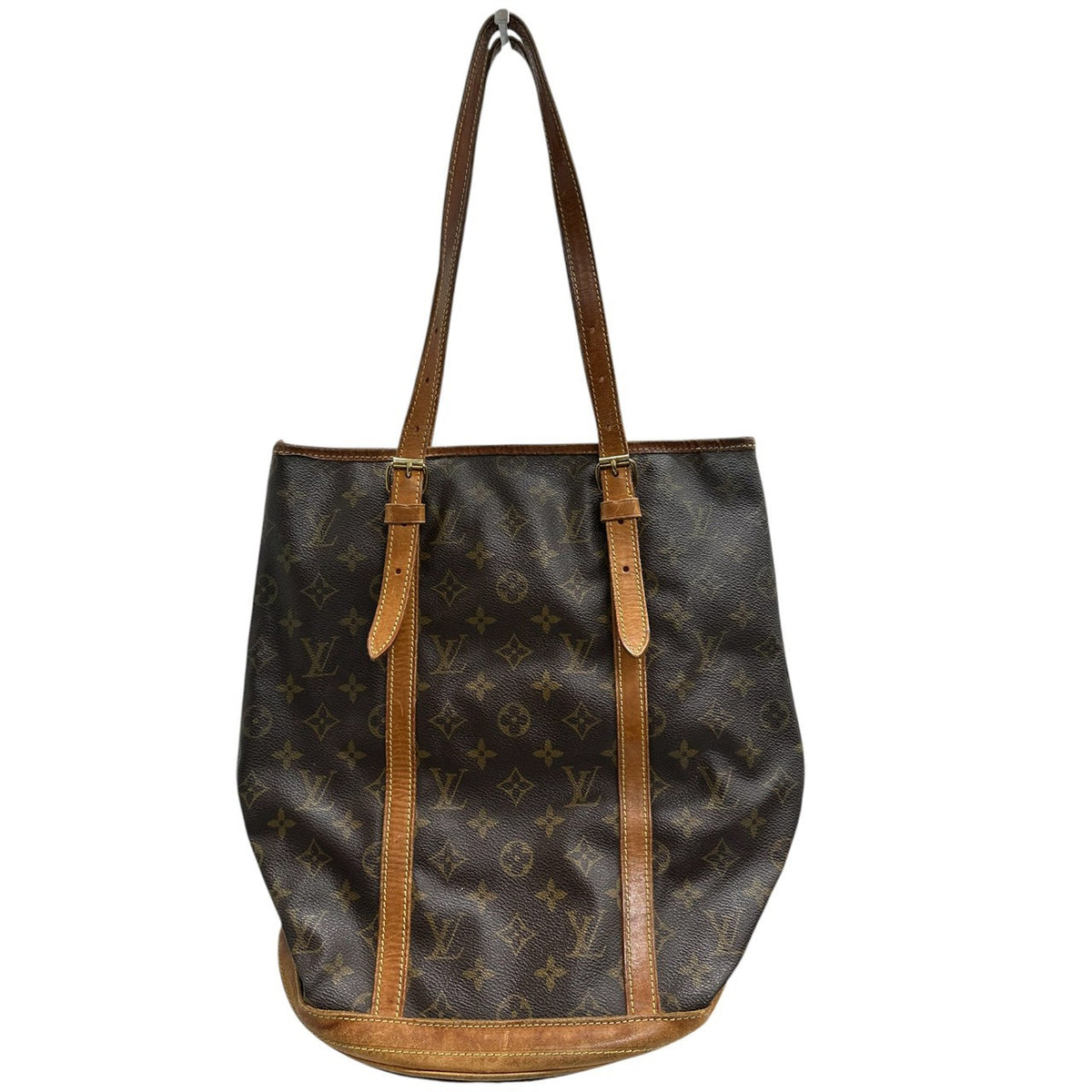 LOUIS VUITTON ルイヴィトン モノグラム ブラウン ゴールド金具 PVC M42236 トートバッグ レディース AB
