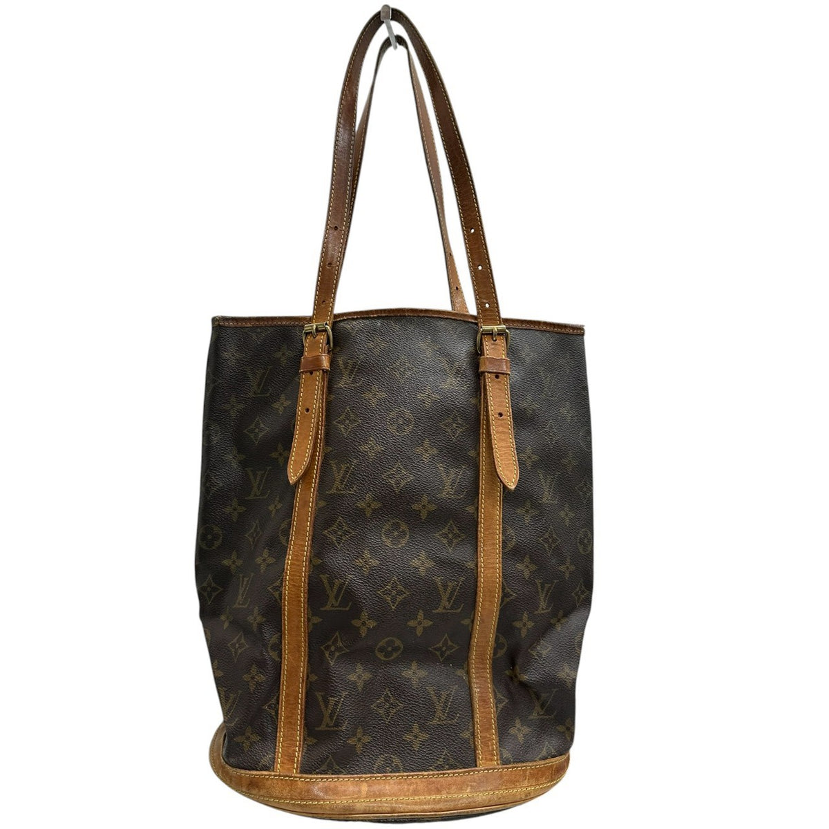 LOUIS VUITTON ルイヴィトン モノグラム ブラウン ゴールド金具 PVC M42236 トートバッグ レディース AB