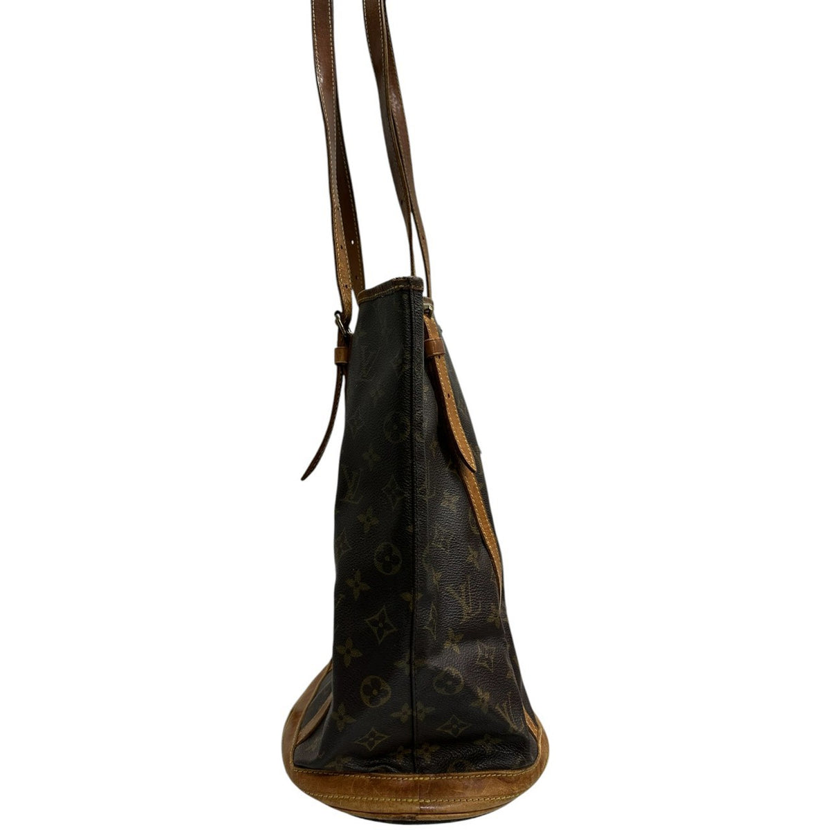 LOUIS VUITTON ルイヴィトン モノグラム ブラウン ゴールド金具 PVC M42236 トートバッグ レディース AB