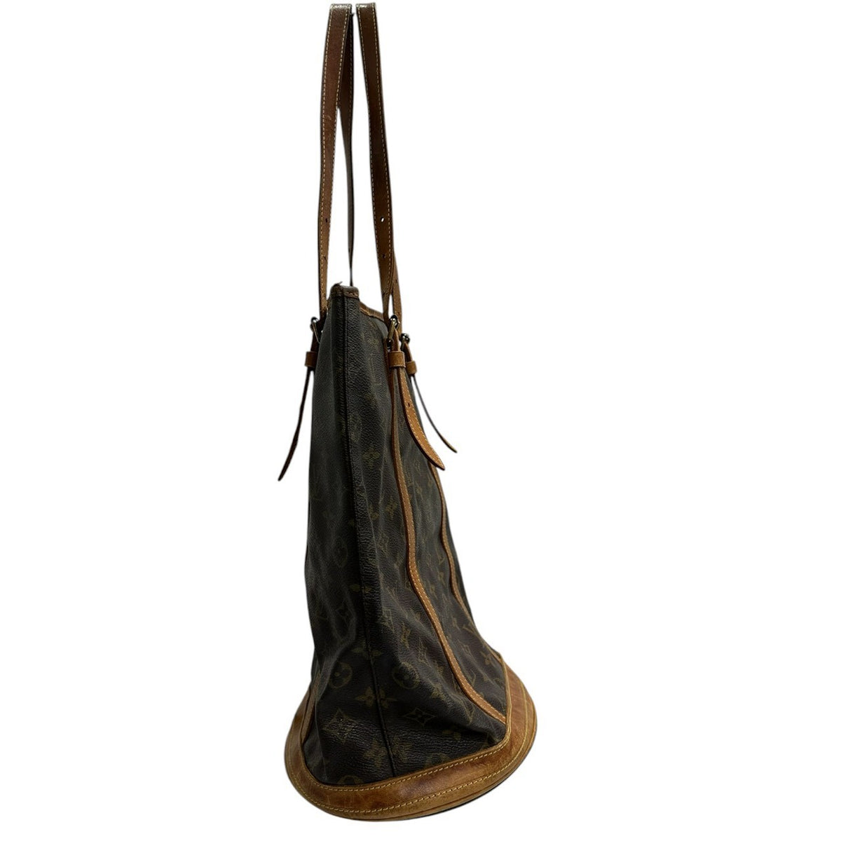 LOUIS VUITTON ルイヴィトン モノグラム ブラウン ゴールド金具 PVC M42236 トートバッグ レディース AB