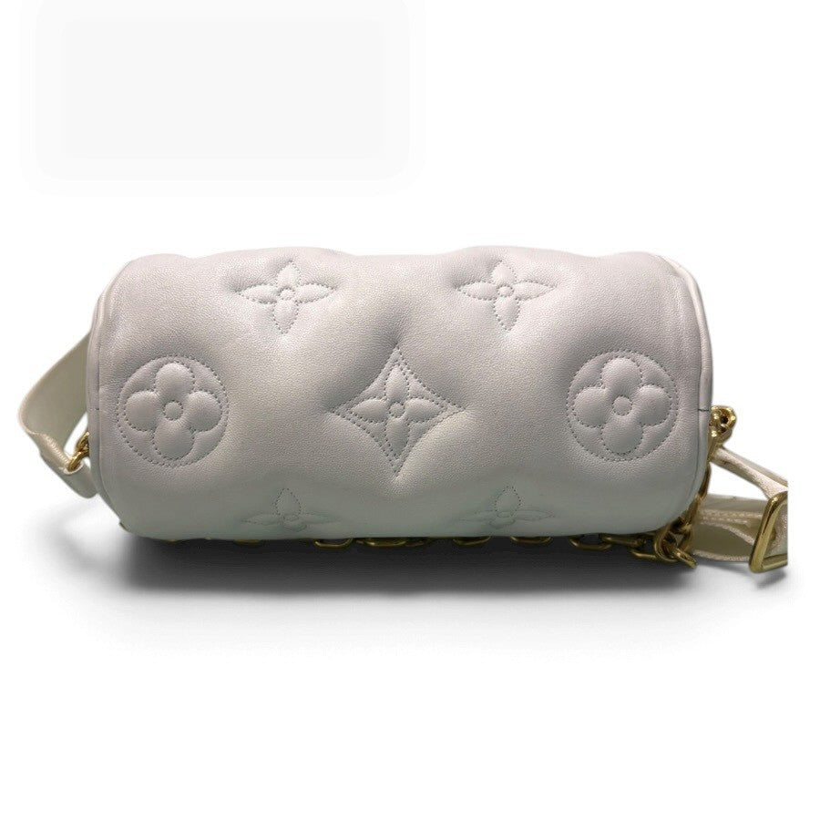 LOUIS VUITTON ルイヴィトン バブルグラム パピヨンBB ホワイト　ゴールド金具 レザー M59800 ハンドバッグ レディース AB
