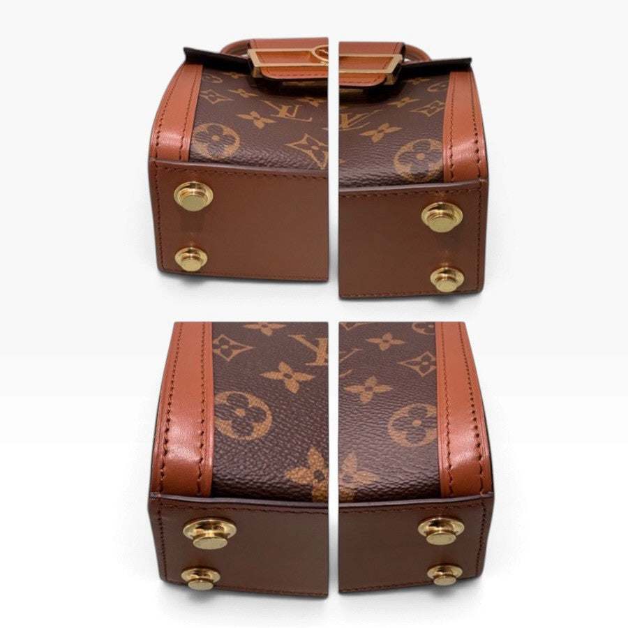 LOUIS VUITTON ルイヴィトン モノグラム ドーフィーヌ　キャピタル ブラウン ゴールド金具 レザー M46751 ハンドバッグ レディース A