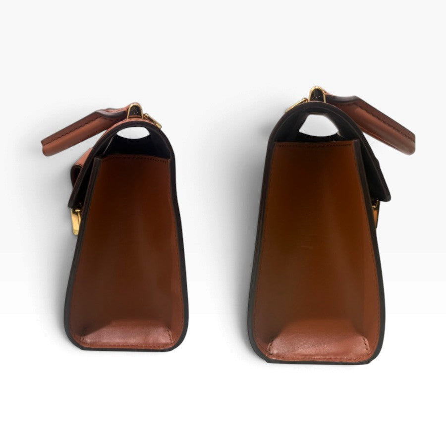 LOUIS VUITTON ルイヴィトン モノグラム ドーフィーヌ　キャピタル ブラウン ゴールド金具 レザー M46751 ハンドバッグ レディース A