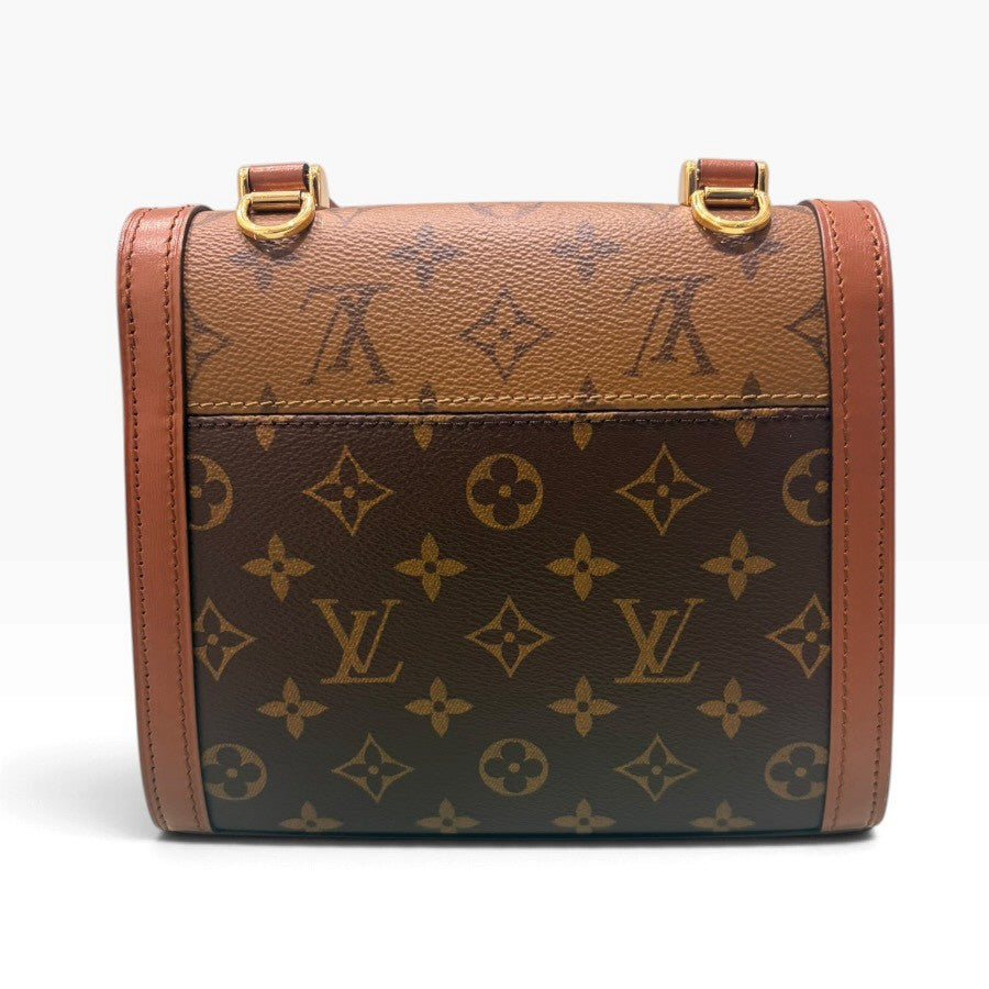 LOUIS VUITTON ルイヴィトン モノグラム ドーフィーヌ　キャピタル ブラウン ゴールド金具 レザー M46751 ハンドバッグ レディース A