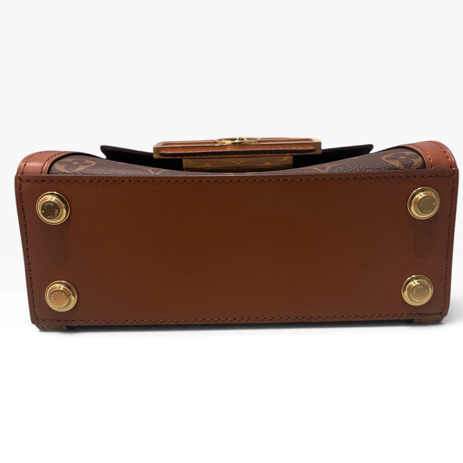 LOUIS VUITTON ルイヴィトン モノグラム ドーフィーヌ　キャピタル ブラウン ゴールド金具 レザー M46751 ハンドバッグ レディース A