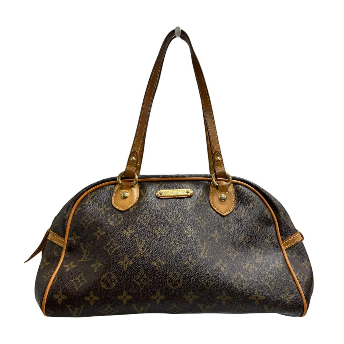 LOUIS VUITTON ルイヴィトン モノグラム ブラウン ゴールド金具 PVC M95565 セミショルダーバッグ レディース AB