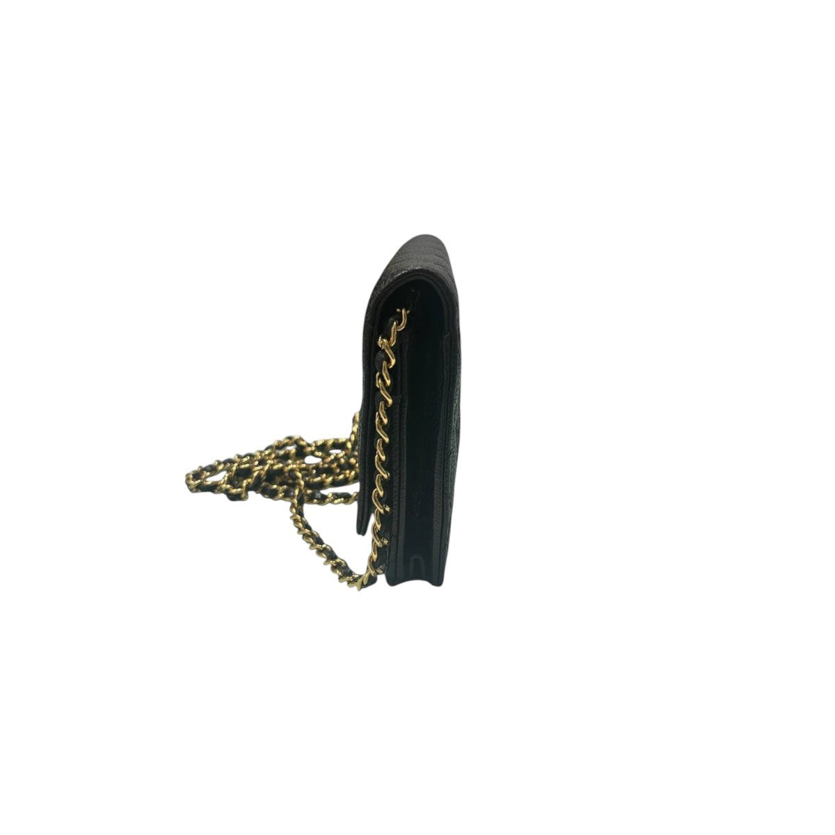 CHANEL シャネル キャビアスキン マトラッセ ブラック ゴールド金具 レザー AP0250 ショルダーバッグ チェーンウォレット レディース A