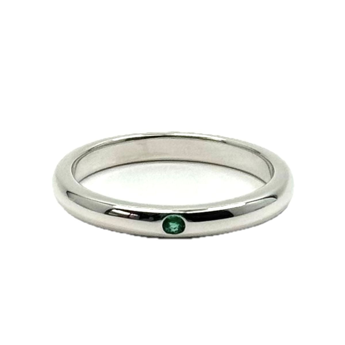 TIFFANY&Co. ティファニー エルサ ペレッティ スタッキング バンドリング シルバー シルバー925 / エメラルド リング 指輪 アクセサリー ジュエリー 12号 レディース A